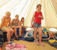 Zeltlager oder Wildniscamp  ohne Eltern Ferien machen