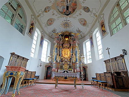 Pfarr- und Wallfahrtskirche St. Philippus und Jakobus in Bergatreute