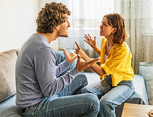 Bei Konflikten in der Beziehung sind beide schuld