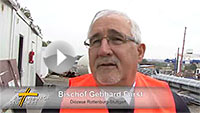 Kirche vor Ort – Bischof Fürst auf der S21-Baustelle Kirche vor Ort – Bischof Fürst auf der S21-Baustelle
